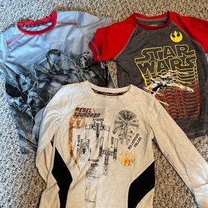 Lot of 3 boys size 5 marvel/Star Wars